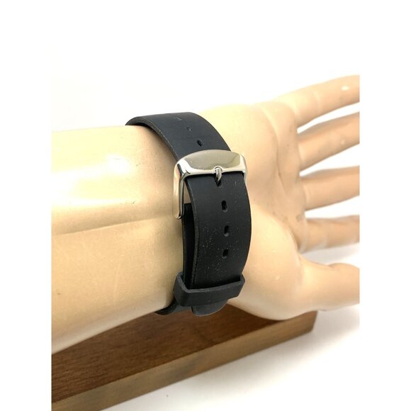 Swatch Men's Watch SUOB705 Swiss Quartz White Dial Day Date Black Rubber 41mm - Picture 10 of 14